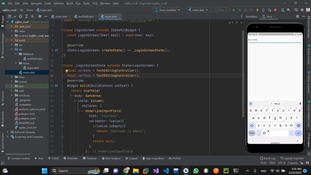 SQLite CRUD, Login UI, Flutter Part 1 смотреть онлайн