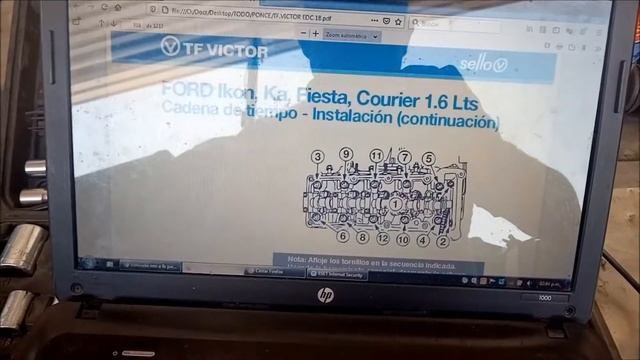 Reconstrucción de motor Ford Fiesta 1.6L 2005. смотреть онлайн