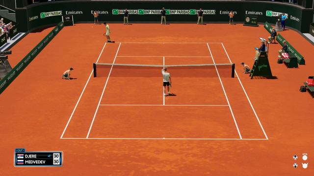 AO Tennis 2 - Laslo Đere vs Daniil Medvedev - PS5 Gameplay смотреть онлайн