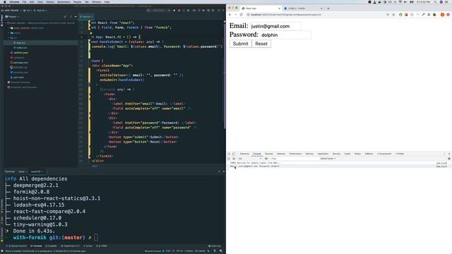 Simple Form in React Using Formik - Part 3 - Forms with Formik and Yup смотреть онлайн
