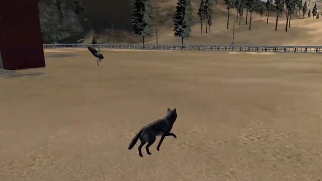 Как залезть в вольер к Флоппи | WolfQuest: Anniversary Edition смотреть онлайн
