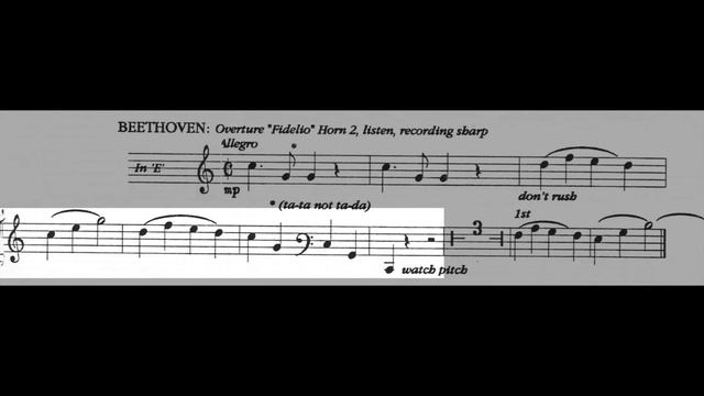 ORCHESTRAL EXCERPT for FRENCH HORN 19: Beethoven. Fidelio. смотреть онлайн