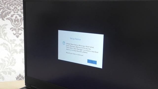 Setup Notice.Default Boot Device Missing or Boot Failed при запуске на ноутбуке смотреть онлайн