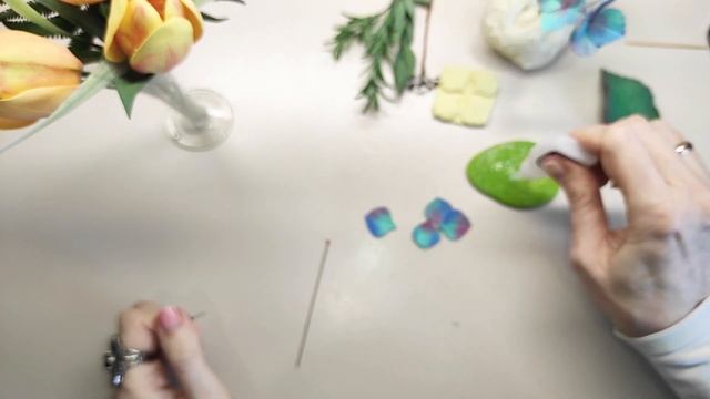 Яркая гортензия из фоамирана. Цветы из фома для декора броши, бутоньерки и др. Нydrangea From Foam