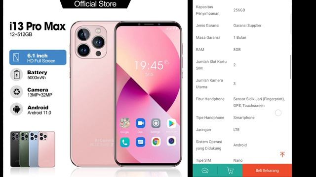 WOWW ? hp murah ori i13 pro max Ram Besar 8gb 128GB 256GB 512GB смотреть онлайн