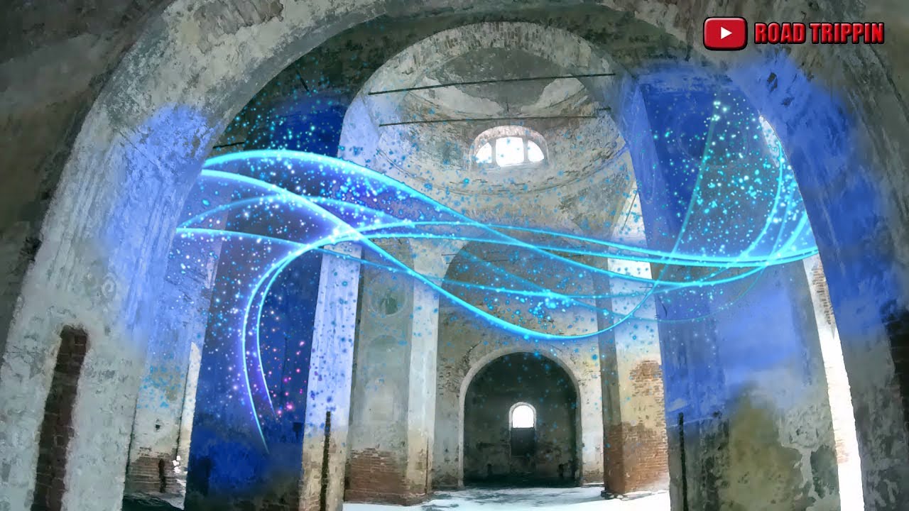 Заброшенные церкви Липецкой области. Вознесенский храм .Много сохранившихся фресок. смотреть онлайн