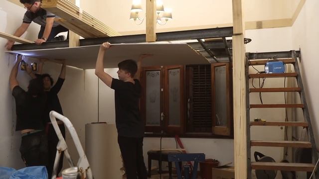 LE AGREGUE OTRO PISO A MI CASA -  Como Hacer Un Entrepiso De Metal Y Madera