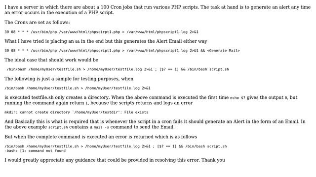 Unix & Linux: Using an If Statement in Crontab To Generate an Alert (2 Solutions!!) смотреть онлайн