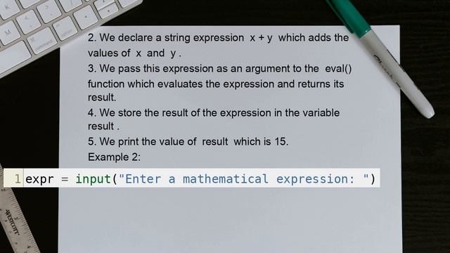 How to use function eval() in Python? - with practical example смотреть онлайн