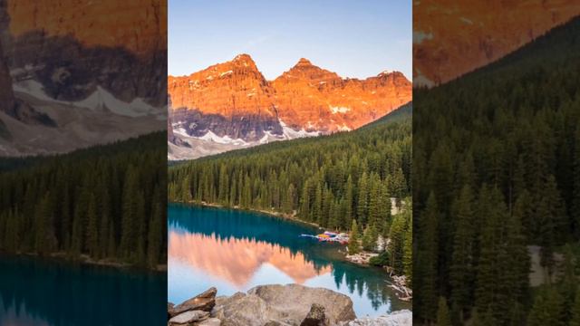 Banff National Park, Canada - a stunning natural playground, with pristine lakes, glacier смотреть онлайн