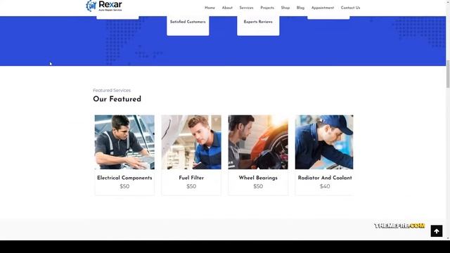 Rexar Auto Mechanic WordPress Theme car repair body shop Nozomi смотреть онлайн