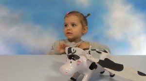 Летающая корова распаковка игрушки цепляем к потолку Flying cow unboxing toy and
