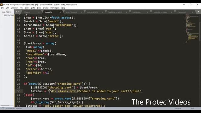 PHP lecture How to create Add to Cart in your website Urdu Tutorial - ADIT Course The Protec смотреть онлайн