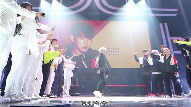 Seventeen's Hoshi + Wanna One's Woojin performance on DH смотреть онлайн