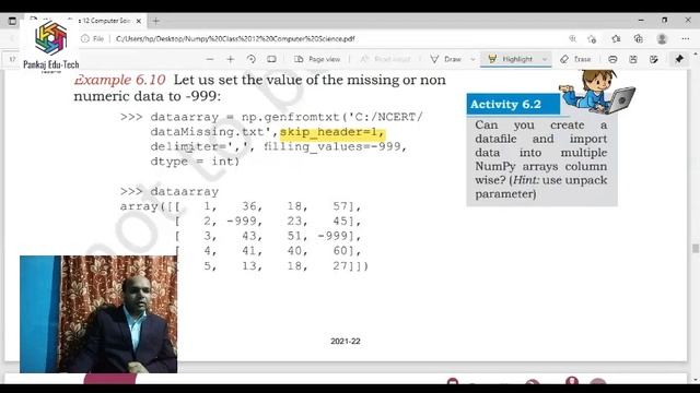 Numpy Python File Handling, python class 11,python class 12,python class 12 sumita arora हिंदी में, смотреть онлайн