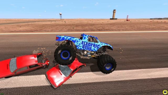 Monster Truck Cause Irresponsible Destruction In BeamNG Drive