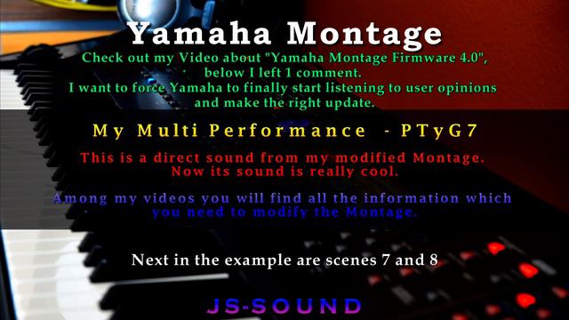 Yamaha Montage Electro Techno Multi Performance PTyG7 HQ Demo No Talking смотреть онлайн