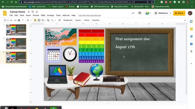 Create a Scrolling and Clickable Canvas Home Page Using Google Slides смотреть онлайн