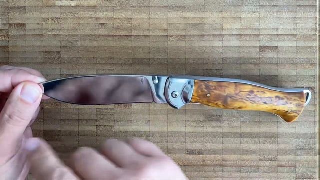 Нож Боцман сталь У10А. Кузница братьев Касаткиных из г. Ворсма. Карельская береза и нерж в рукояти…