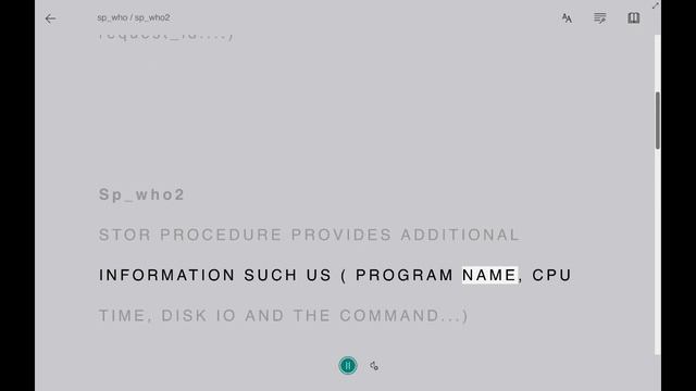 What is Sp_Who / Sp_Who2 in SQL ? смотреть онлайн
