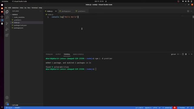 How to install Eslint and Prettier in NodeJs Project | Day - 143 смотреть онлайн
