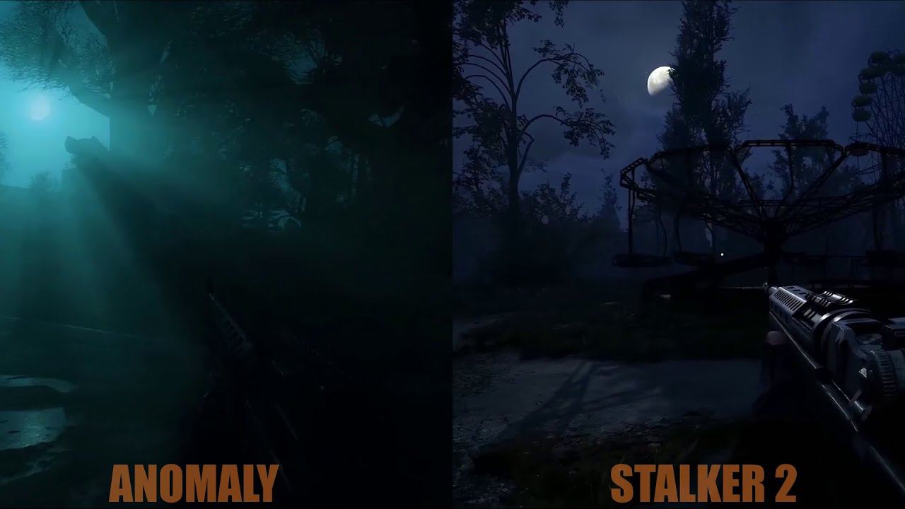 S.T.A.L.K.E.R. 2 vs ANOMALY Сравнение графики смотреть онлайн
