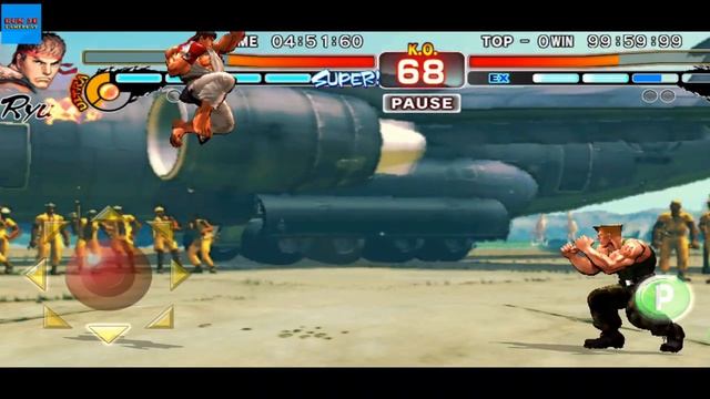Street Fighter, IV, Champion Edition, RYU VS GUILE, Run 3D Gameplay, Video Game Walkthrough