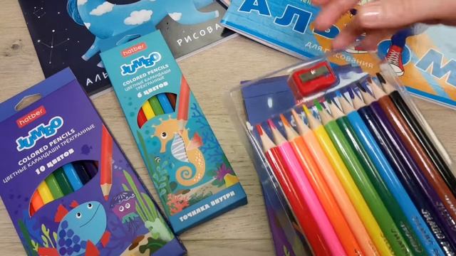 Цветные карандаши JUMBO от Hatber. смотреть онлайн