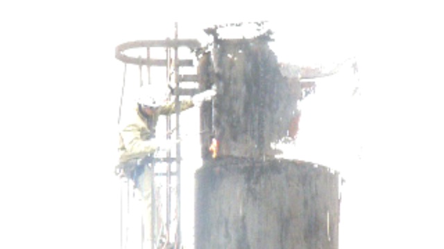 Демонтаж дымовой трубы Н=40