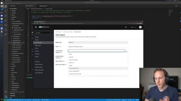 How to create a Keycloak client with an audience mapper