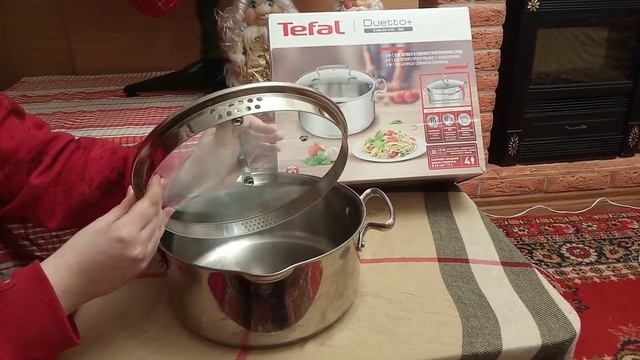 Видеообзор кастрюли с крышкой Tefal Duetto+, 4,7 л (G7194655)