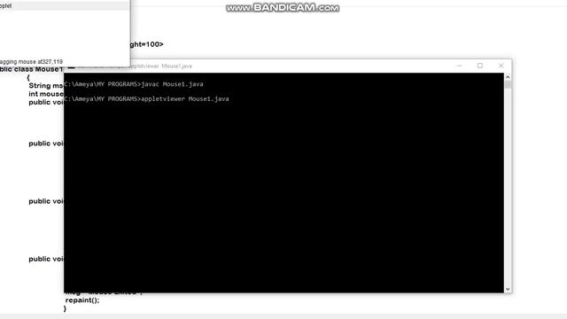 ADVANCED JAVA PROGRAM TO DISPLAY MOUSE EVENTS USING MOUSE LISTENER AND MOUSE MOTION LISTENER(PART 2 смотреть онлайн
