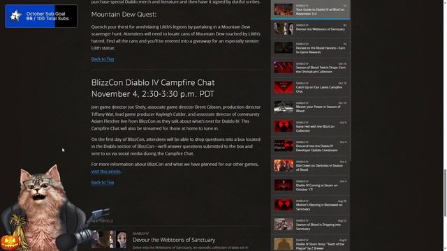 When is the Diablo IV Campfire Chat at BlizzCon 2023? смотреть онлайн