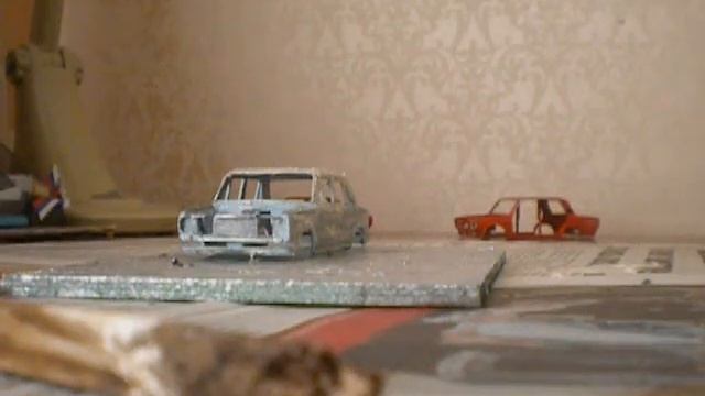 Реставра Выпуск №5 часть 2 Шпаклевка и грунтовка кузова модели ВАЗ 2101 А 9 СССР смотреть онлайн