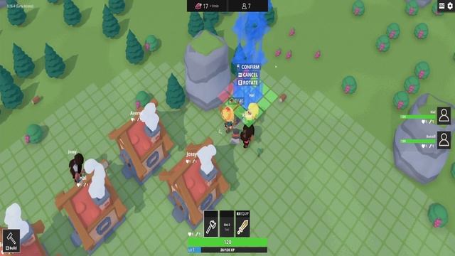 Kingdom Builders first look (town building and fighting game) смотреть онлайн