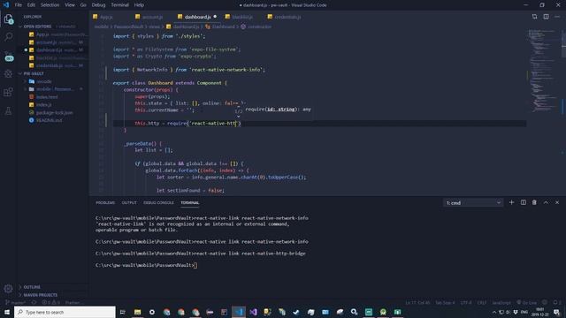 Password Vault Project (React Native) - 6 - Ejecting and Going Online смотреть онлайн