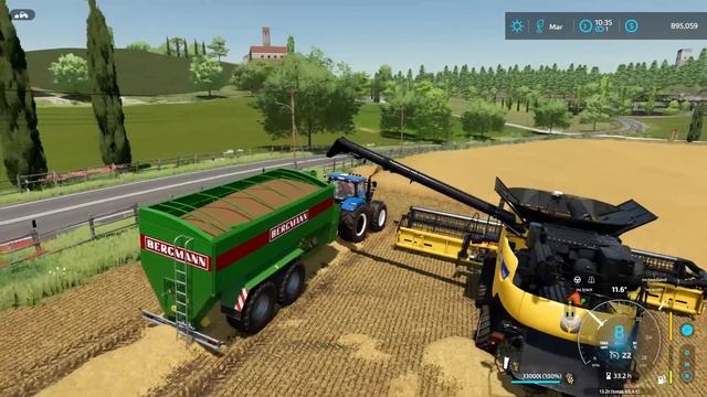 Successful Open Fields Strawberry Maintenance, Barley Harvesting | Italian Farm | FS 22 | ep #60 смотреть онлайн