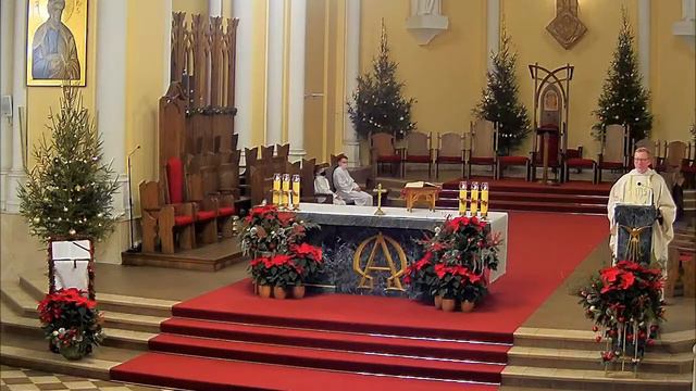 Торжественная Святая Месса Рождества Христова 25.12.2021 в 19:30 смотреть онлайн
