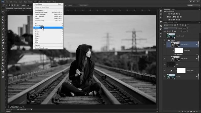 How To Create Awesome Glitch Effects - Photoshop Tutorial смотреть онлайн