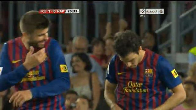 Barça - Napoli 1-0 Frist goal for Barcelona CESC Fabregas смотреть онлайн