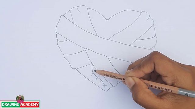 How To Drawn A Love Broken Heart With Bandage | ? Heart Sketch | DorBani Drawing Academy смотреть онлайн