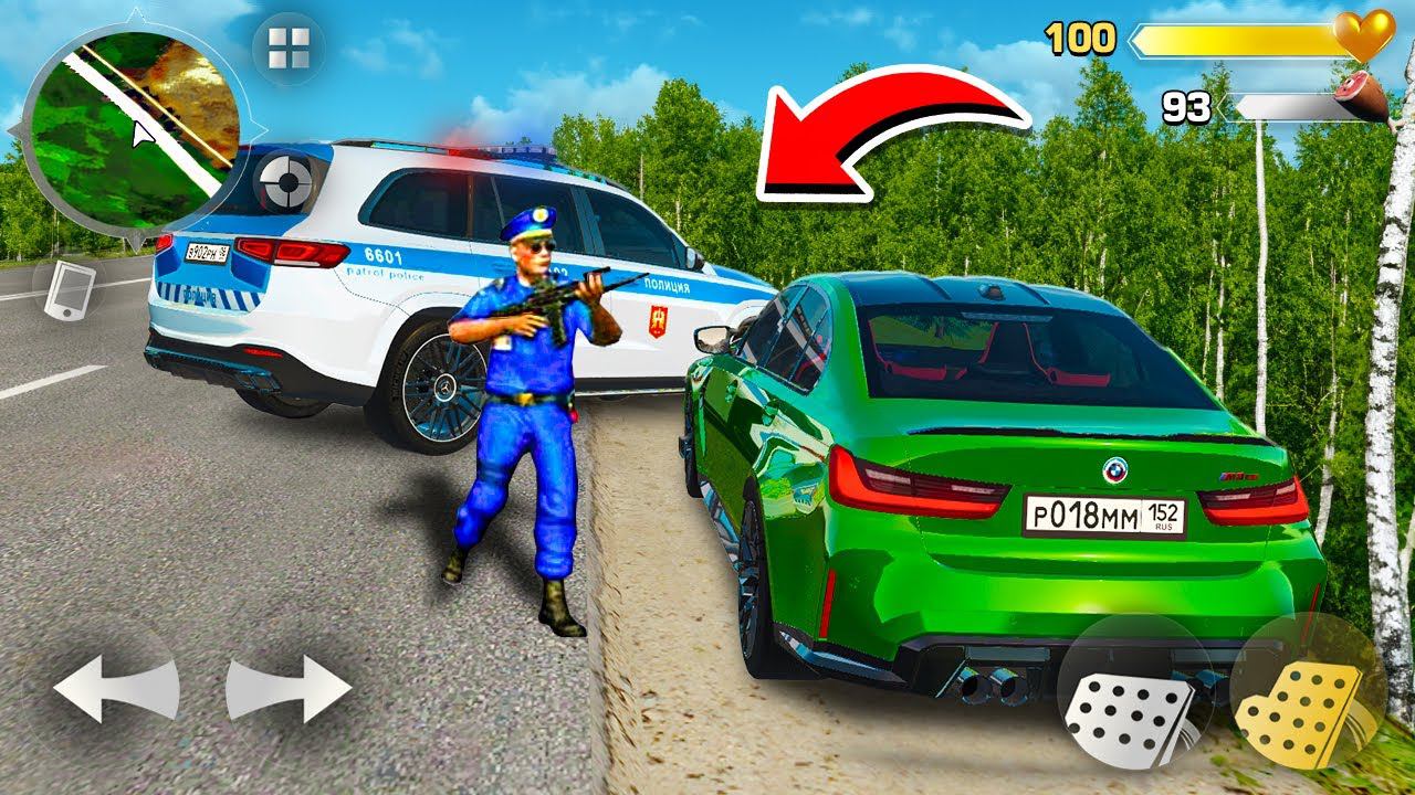 ЭПИЧНАЯ ПОГОНЯ ОТ ПОЛИЦИИ! МЕНТЫ ОСТАНОВИЛИ BMW M3 G80 CS РАДМИР КРМП РАЙЛЮХА смотреть онлайн