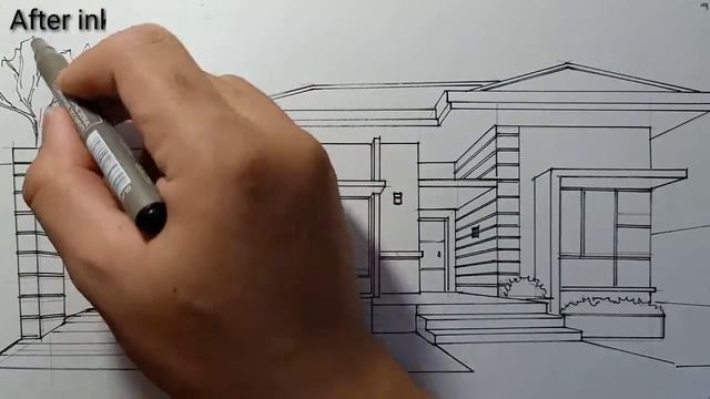 How to draw a house the easy way no.3 #sketch #draw #house #perspctive #easy_way #architecture #how смотреть онлайн