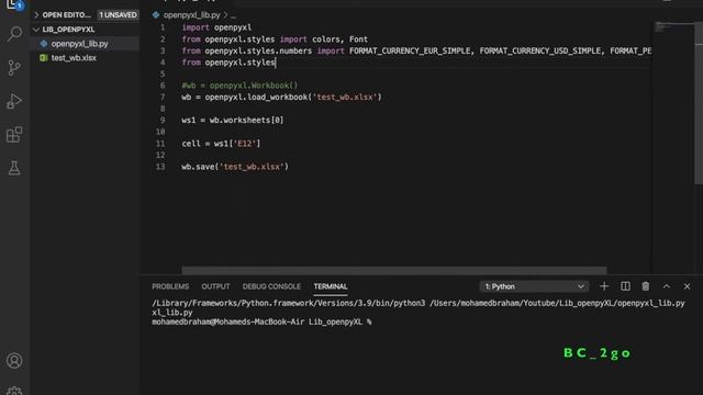 OpenPyXL(ar) - control Excel with Python/تحكم فى الاكسل مع البايثون смотреть онлайн