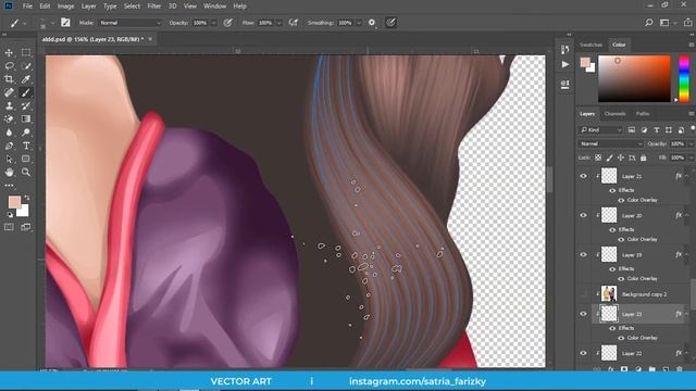Tutorial to create vector portrait hair | Photoshop ( Realspeed ) | Aomori смотреть онлайн
