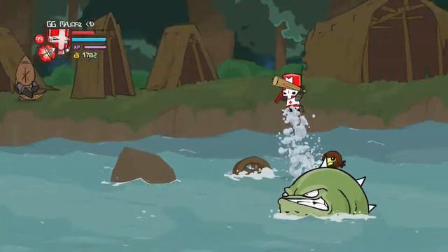 Castle Crashers Remastered: Insane Mode (Solo) Abandoned Mill to Catfish смотреть онлайн