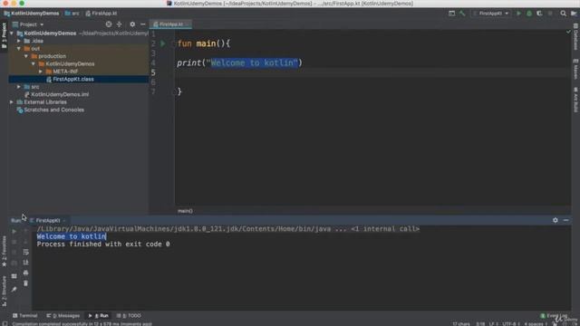 #3 Run Your first Kotlin App смотреть онлайн