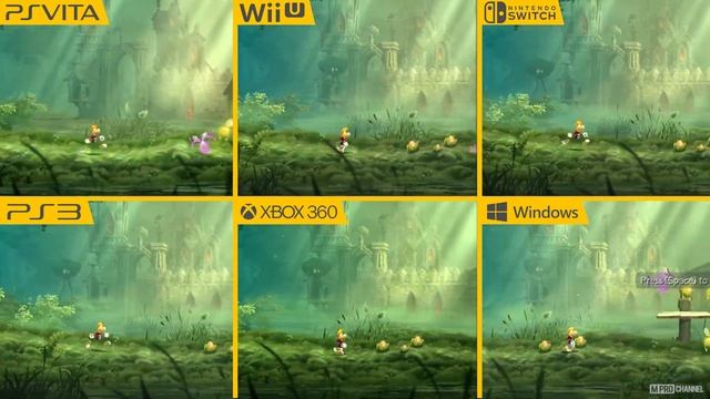Rayman Legends (2013) PC vs PS3 vs PS Vita vs Xbox 360 vs Wii U vs Nintendo Switch смотреть онлайн