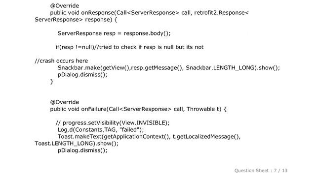 Android : java.lang.IllegalArgumentException: No suitable parent found from the given view. Please смотреть онлайн
