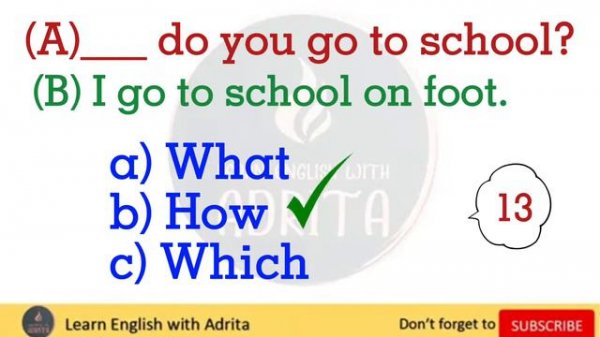 Wh Questions Exercises | WH Questions Quiz | Wh Question Words Test - 1